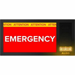 Algo 8410 IP Display Speaker - Wall Mountable, Ceiling Mountable for School, Waiting Area, Room, Hospital, Office, Transpo