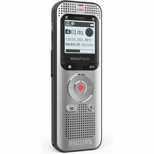 Philips VoiceTracer DVT2050 Audio Recorder - [Built-in ]Microphone, Speaker, FM Radio - 8 GB Flash Memory - SD, microSD Su