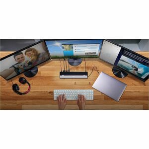 j5create JCD543P-EN 13 Port(s) USB Type C Docking Station for Display, Notebook, MacBook - Charging Capability - Memory Ca