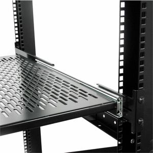 2U Adjustable Mounting Depth Vented Sliding Rack Mount Shelf 50lbs / 23kg - Sliding Server Rack Shelf - Server Cabinet Shelf