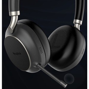 Yealink BH76 Wireless Over-the-head Stereo Headset - Black - Binaural - Ear-cup - 3000 cm - Bluetooth - 20 Hz to 20 kHz - 