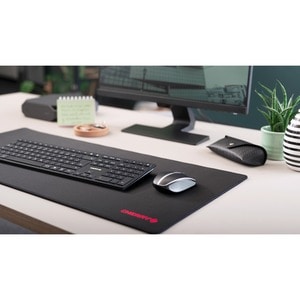 CHERRY KW 9100 SLIM Keyboard - Wireless Connectivity - Pan-Nordic - Black, Silver - Scissors Keyswitch - Bluetooth/RF - 4 
