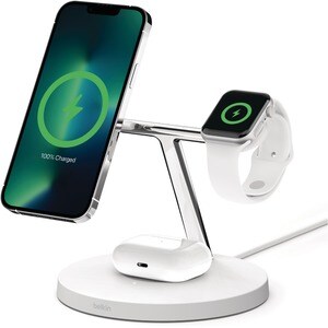 Belkin BoostCharge Pro 3-in-1 Wireless Charger with Official MagSafe Charging 15W - Input connectors: USB