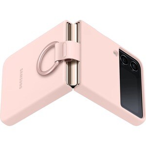 Samsung Carrying Case Samsung Galaxy Z Flip4 Smartphone - Pink - Silicone Body - Ring