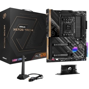 ASRock X670E TAICHI Gaming Desktop Motherboard - AMD X670 Chipset - Socket AM5 - Extended ATX - Ryzen 7 Processor Supporte