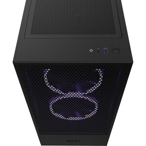 NZXT H5 Flow Gaming Computer Case - ATX Motherboard Supported - Galvanized Cold Rolled Steel (SGCC), Tempered Glass - Blac