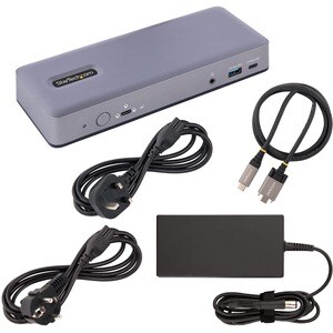 StarTech.com USB-C Docking Station, HDMI/DP/DP Alt Mode USB-C Dock, Triple/Dual 4K, 7x USB Hub, 60W PD, GbE, WWCB certifie
