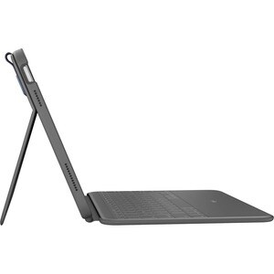 Logitech Rugged Folio Rugged Keyboard/Cover Case (Folio) Apple, Logitech iPad (10th Generation) Tablet - Graphite - Drop R