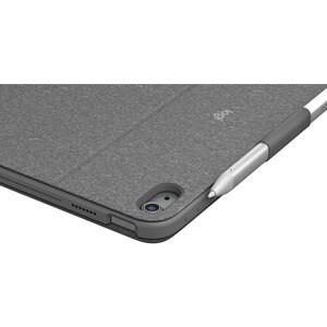 Logitech Combo Touch Keyboard/Cover Case Apple, Logitech iPad (10th Generation) Tablet - Oxford Gray - Scrape Resistant, B