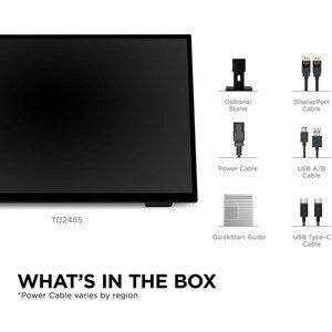 Écran tactile LCD ViewSonic TD2465 24" Class - 16:9 7 ms - 60,5 cm (23,8") Viewable - Dalle à Technologie Capacitive Proje
