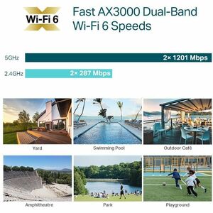 TP-Link EAP650-Outdoor Dualband IEEE 802.11 a/b/g/n/ac/ax 3 Gbit/s Drahtloser Access Point - Innen/Außen - 2,40 GHz, 5 GHz