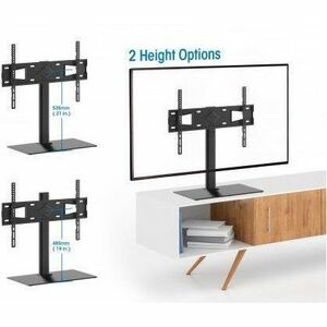 Manhattan 462297 Height Adjustable TV Stand - 32" (81.28 cm) to 65" (165.10 cm) Screen Support - 45 kg Load Capacity - 28 