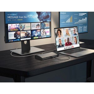 j5create Thunderbolt 4 Docking Station for Keyboard, Notebook, Headset, Desktop PC, Printer - Memory Card Reader - SD - 13