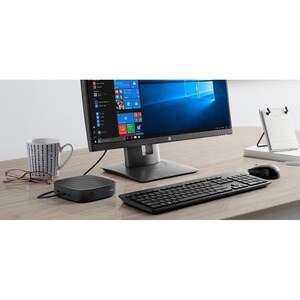HP t430 Kleiner Formfaktor Thin Client - 1 x Celeron Dual-Core 1,10 GHz Prozessor - Intel Chip - 4 GB RAM DDR4 SDRAM - 32 