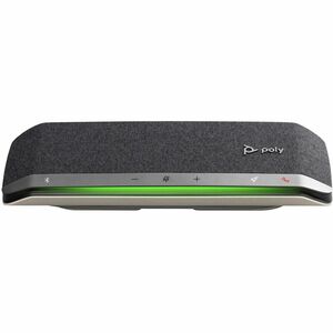 Poly Sync 40 USB-A USB-C Speakerphone - Wired/Wireless Bluetooth - 3 Microphone(s) - 50 mm Speaker(s) - Silver