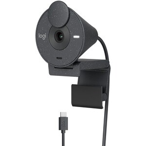 Logitech BRIO Webcam - 2 Megapixel - 30 fps - Graphite - USB Type C - Retail - 1920 x 1080 Video - Fixed Focus - Microphon