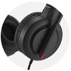 Kensington H1000 Wired On-ear, Over-the-head Stereo Headset - Black - Binaural - Ear-cup - 32 Ohm - 20 Hz to 20 kHz - 182.