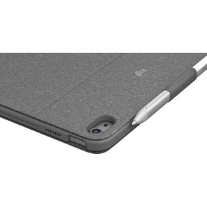 Logitech Combo Touch Keyboard/Cover Case Apple, Logitech iPad (10th Generation) Tablet - Oxford Gray - Scrape Resistant, B