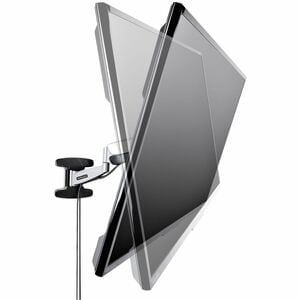 StarTech.com Wandhalterung für TV, Flachbildschirm, Gekrümmte Bildschirmanzeige - Schwarz, Silber - Höhenverstellbar - 1 U