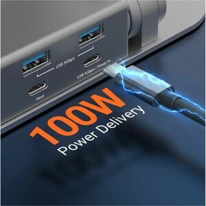j5create Estação de ancoragem para Notebook, PC Tablet - 100 W Fonte de alimentação - 4K - 3840 x 2160 - 2 x Portas USB ti