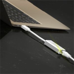 j5create JUE130-N Adaptador Gigabit Ethernet para MacBook - 10/100/1000Base-T - Prata - USB 3.0 Tipo A - 1000 Mbit/s Taxa 
