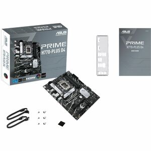 Asus Prime H770-PLUS D4 Desktop Motherboard - Intel H770 Chipset - Socket LGA-1700 - ATX - Core, Pentium Gold, Celeron Pro