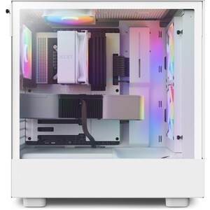 NZXT H5 Flow Computer Case - ATX Motherboard Supported - Mid-tower - Galvanized Cold Rolled Steel (SGCC), Tempered Glass -