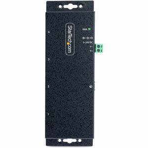 StarTech.com USB Hub - USB 3.2 (Gen 1) Type B - Wall/Desktop/DIN Rail Mountable - Black - 4 Total USB Port(s) - PC