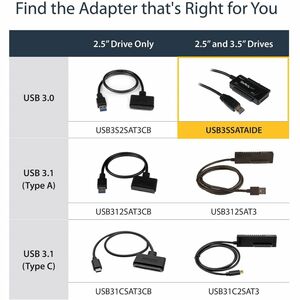 StarTech.com Cable de transferencia de datos - 1 - Negro