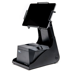 Star Micronics mUNITE mUNITE EZ100 BLK Tablet PC Stand - 33.8 cm Height x 17 cm Width x 26.7 cm Depth - Countertop, Deskto