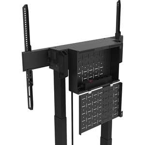 Neomounts Display Cart - 110 kg Capacity - 4 Casters - Steel - 1019 mm Width x 831 mm Depth x 2127 mm Height - Black