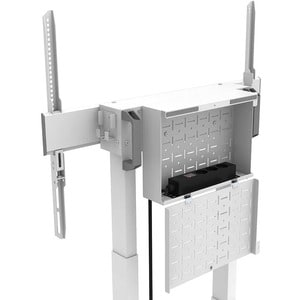 Neomounts Display Cart - 110 kg Capacity - 4 Casters - Steel - 1019 mm Width x 831 mm Depth x 2127 mm Height - White