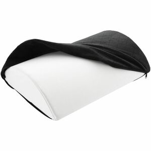 Kensington Premium Comfort Soft Footrest - Black - High Density Foam (HDF), Polyester - 1 Box