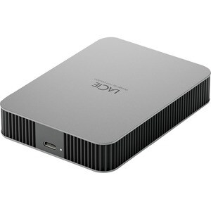 LaCie Mobile Drive Secure STLR4000400 4 TB Portable Hard Drive - 3.5" External - Space Gray - USB 3.2 (Gen 1) Type C - 720