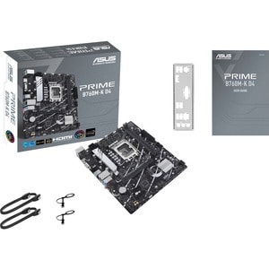 Asus Prime B760M-K D4-CSM Desktop Motherboard - Intel B760 Chipset - Socket LGA-1700 - Micro ATX - Pentium Gold, Celeron P