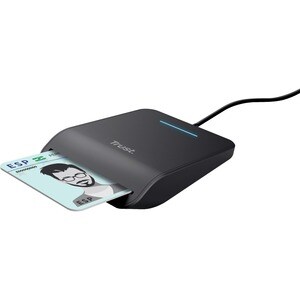 Trust Primo Kontakt Smartcard-Lesegerät - Schwarz - KabelUSB 2.0 Typ A