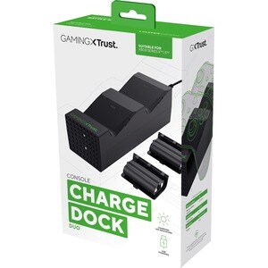 Trust GXT 250 Dock Cradle für Spielecontroller - 2 Steckplatz/-plätze - Ladefunktion - Schwarz