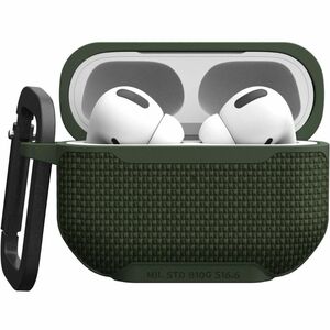 Urban Armor Gear Ballistic ARMR Rugged Charging Case Apple AirPods Pro (2nd Generation) - Olive - Drop Resistant, Abrasion