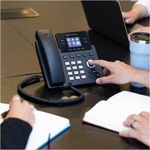 Grandstream GRP2650 IP Phone - Corded - Corded/Cordless - Wi-Fi, Bluetooth - 5 Multiple Conferencing - Wall Mountable, Sta