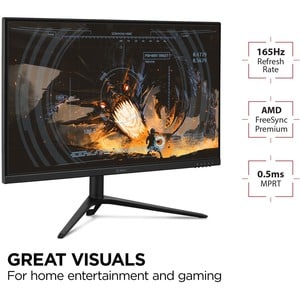ViewSonic VX2728J 27 Inch 1080p IPS Gaming Monitor with 180Hz, 0.5ms, FreeSync Premium, NVIDIA G-Sync Compatible, Advanced