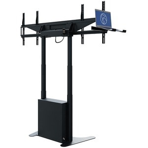 HAGOR Lift für Display, Mini-PC, Kamera, Notebook, A/V-Geräte, Display - Schwarz pulverbeschichtet - Höhenverstellbar - 2 