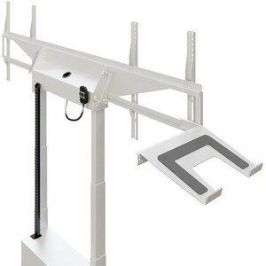 HAGOR Lift für Display - Weiß - Querformat - Höhenverstellbar - 2 Unterstützte(r) Display(s)Bildschirmgröße: 46 Zoll (116,