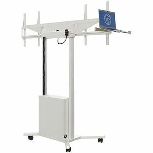 HAGOR Lift für Display - Weiß - Querformat - Höhenverstellbar - 2 Unterstützte(r) Display(s)Bildschirmgröße: 116,8 cm bis 