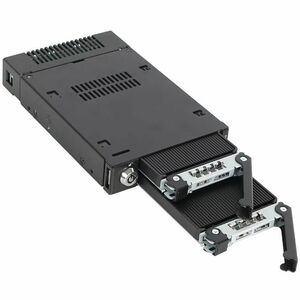 Icy Dock ToughArmor MB834TP-B Drive Bay Adapter PCI Express NVMe - 1 x SSD Supported - Metal