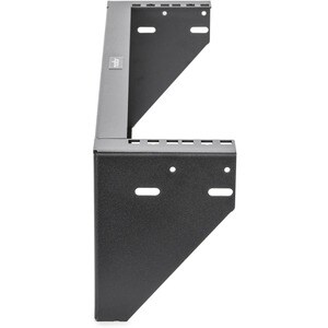 2U 19in Steel Vertical Wall Mount Rack Bracket - Fully assembled with cage screws and nuts - Steel - Maximum load capacity