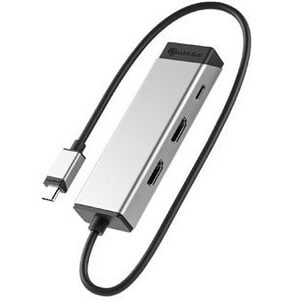 Alogic A/V Adapter - 1 x USB Type C - Male - 1 x HDMI 2.0 Digital Audio/Video - Female, 1 x USB Type C Power - Female - 40