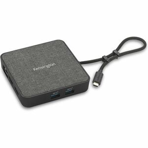 Kensington MD120U4 USB4 Docking Station for Monitor, Notebook, Tablet - 100 W - Black - Portable - 2 Displays Supported - 