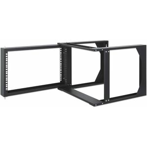 Rack 19" Abierto Mural 6U 500x450, Flatpac - SPCC, Acero con recubrimiento de polvo - 30kg Capacidad máxima de peso - 30kg