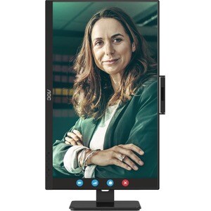 AOC 24P3CW 24" Class Webcam Full HD Monitor LCD - 16:9 - preto texturizado - 60,5 cm (23,8") Viewable - Tecnologia IPS (In