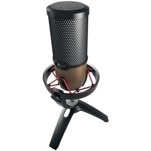 MicrophoneCHERRY UM 9.0 PRO RGB - Filaire - Noir, Cuivre - 2,50 m - Stéréo - 20 Hz à 20 kHz - Cardioïde, Bi Directionnel, 